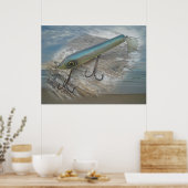 Striper Xpert Surf Slapper Antique Fishing Lure De Poster (Küche)