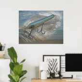 Striper Xpert Surf Slapper Antique Fishing Lure De Poster (Heimbüro)