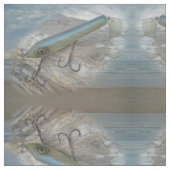 Striper Xpert Surf Slapper Holzener Köder aus alte Stoff (Nahaufnahme)