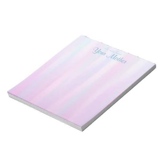 Stripes 5.5" x 6" Notepad - 40 Seiten Notizblock (Rotiert)