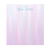 Stripes 5.5" x 6" Notepad - 40 Seiten Notizblock (Vorderseite)
