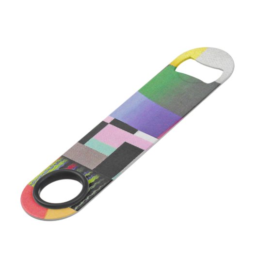 stripes and curves collage speed flaschenöffner (Vorderseite Schrägansicht)