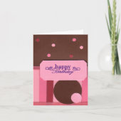 Stripes and Polka Dots Birthday Card Karte (Vorderseite)