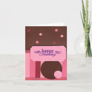 Stripes and Polka Dots Birthday Card Karte