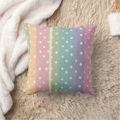 Stripes and Polka dots in Pastel shades Kissen (Decke)