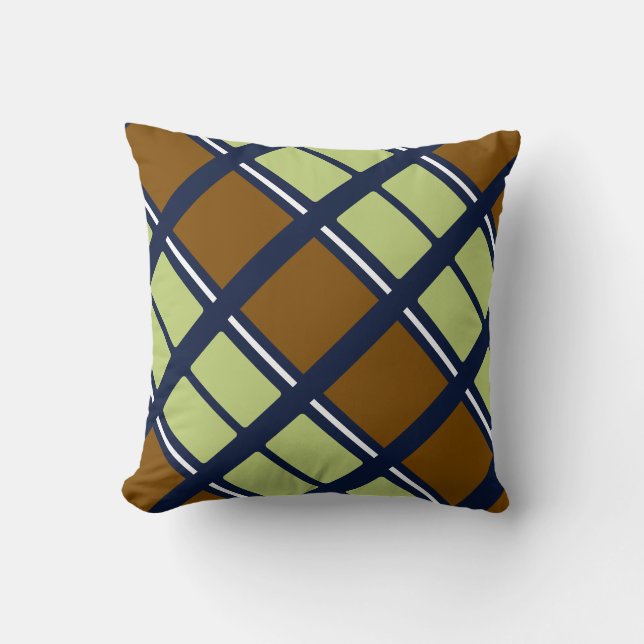 Stripes and squares preppy cushion kissen (Vorderseite)