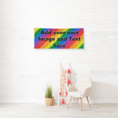 Stripes aus Stricken mit Regenbogenfarben nahtlos Banner (Insitu)