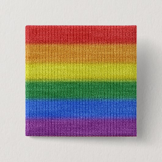 Stripes aus Stricken mit Regenbogenfarben nahtlos Button (Vorderseite)