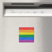 Stripes aus Stricken mit Regenbogenfarben nahtlos Magnet (In Situ (Geschirrspüler))