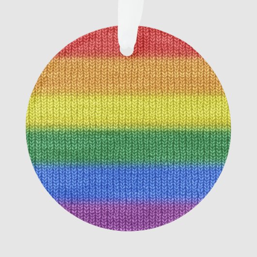 Stripes aus Stricken mit Regenbogenfarben nahtlos  Ornament (Vorderseite)