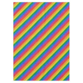 Stripes aus Stricken mit Regenbogenfarben nahtlos Tischdecke (Vorderseite)