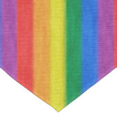 Stripes aus Stricken mit Regenbogenfarben nahtlos Tischdecke (Schrägansicht)