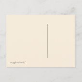 Stripes Baby Shower Invitation (Mädchen) Einladungspostkarte (Rückseite)