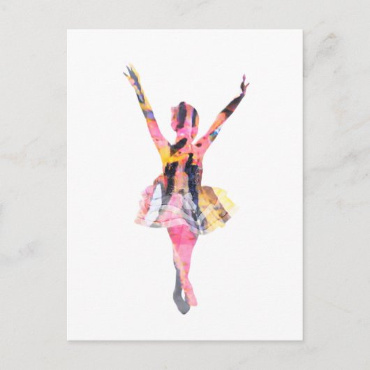 Stripes ballerina postkarte (Vorderseite)