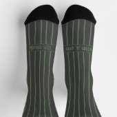 Stripes, blue on dark grey, serious classic socken (Oben)