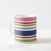 Stripes Deep Hues Kaffeetasse (Vorderseite Links)