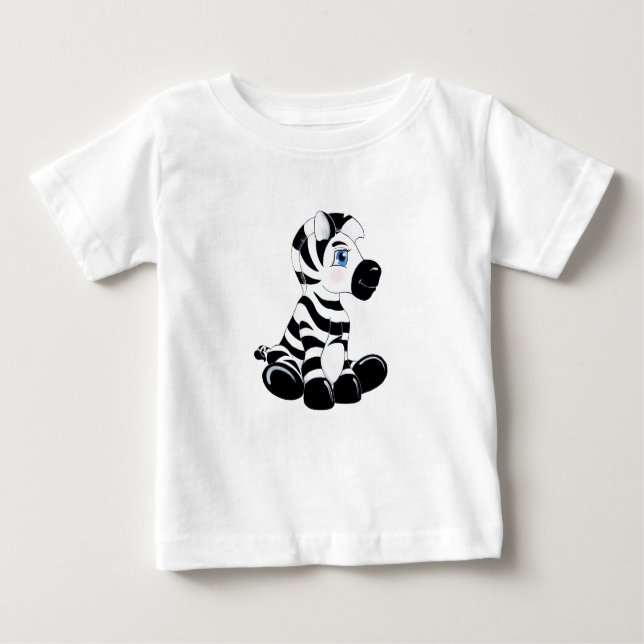 Stripes den BabyZebra Baby T-shirt (Vorderseite)