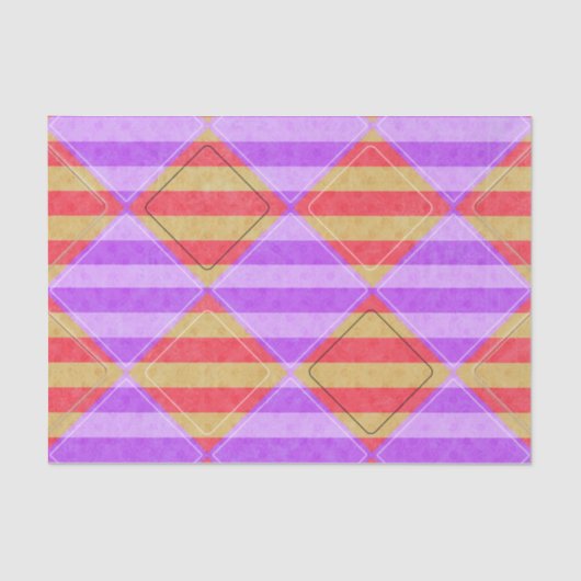 Stripes, Diamonds, Spot Pattern by Shirley Taylor Seidenpapier (Vorderseite)