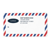 Stripes-Firmenlogo-Mailing-Etiketten (Vorne)