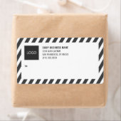 Stripes-Firmenlogo-Mailing-Etiketten (Insitu)