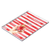 Stripes French Riviera roter Nagellack Notizblock (Linke Seite)