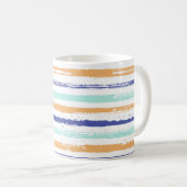 Stripes geometric textile seamless vintage pattern kaffeetasse (VorderseiteRechts)