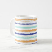 Stripes geometric textile seamless vintage pattern kaffeetasse (Vorderseite Links)