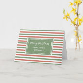 Stripes Godson & Family Frohe Weihnachten Karte (Gelbe Blume)