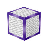 STRIPES Gradienten - Violett + Ihre Ideen Würfel (Rückseite Schrägansicht)