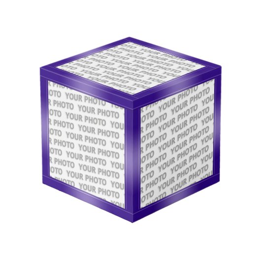STRIPES Gradienten - Violett + Ihre Ideen Würfel (Vorderseite Schrägansicht)