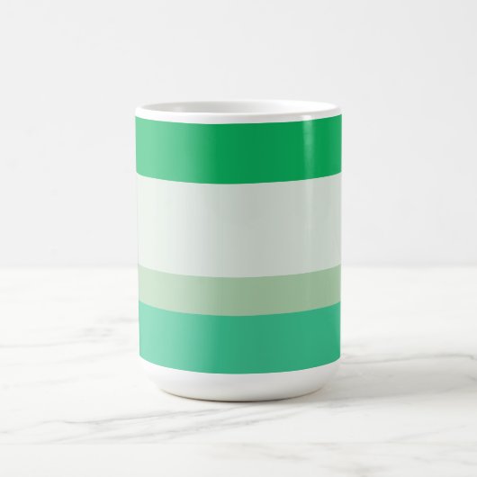 Stripes Green eggshell coriander: Spring Palette Verwandlungstasse (Zentrum)