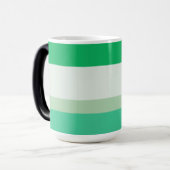 Stripes Green eggshell coriander: Spring Palette Verwandlungstasse (Vorderseite Links)