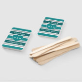 Stripes & Heart benutzerdefinierte Texthandventila Fächer (Non-assembled)