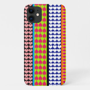 Stripes Hearts Diamonds Boho Mischdesign Case-Mate iPhone Hülle