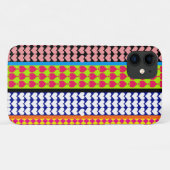 Stripes Hearts Diamonds Boho Mischdesign Case-Mate iPhone Hülle (Rückseite (Horizontal))