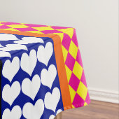 Stripes Hearts Diamonds Boho Mischdesign Tischdecke (Beispiel)