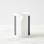 STRIPES justierbares Schwarzes Porzellantasse (Rückseite)