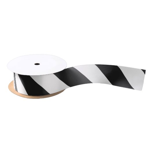 STRIPES justierbares Schwarzes Satinband (Spule)