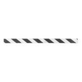STRIPES justierbares Schwarzes Satinband (Vorderseite)