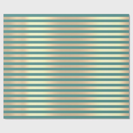 Stripes Lines Minimal Champaigne Aquamarines Wasse Geschenkpapier (Flach)
