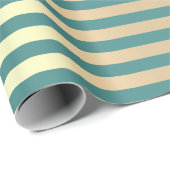 Stripes Lines Minimal Champaigne Aquamarines Wasse Geschenkpapier (Rolleneckpunkt)