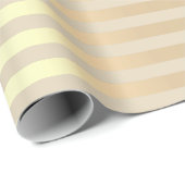 Stripes Lines Minimal Champaigne Gold Elfenbeinküc Geschenkpapier (Rolleneckpunkt)