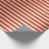 Stripes Lines Red White Saint Tropes Minimal Geschenkpapier (Ecke)
