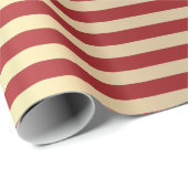 Stripes Lines Red White Saint Tropes Minimal Geschenkpapier (Rolleneckpunkt)
