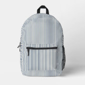 Stripes Modern Indigo Minimalist Elegance Bedruckter Rucksack (Vorderseite)