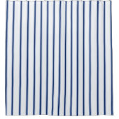 Stripes Modern Indigo Minimalist Elegance Duschvorhang (Vorderseite)