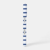 Stripes Modern Indigo Minimalist Elegance iPhone 16 Hülle (Rechte Seite)