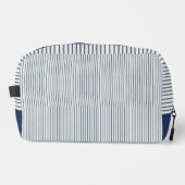 Stripes Modern Indigo Minimalist Elegance Waschbeutel (Vorderseite)
