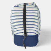 Stripes Modern Indigo Minimalist Elegance Waschbeutel (Rechts)