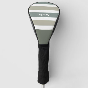 Stripes Muster Benutzerdefinierte Monogramm-Treibe Golf Headcover